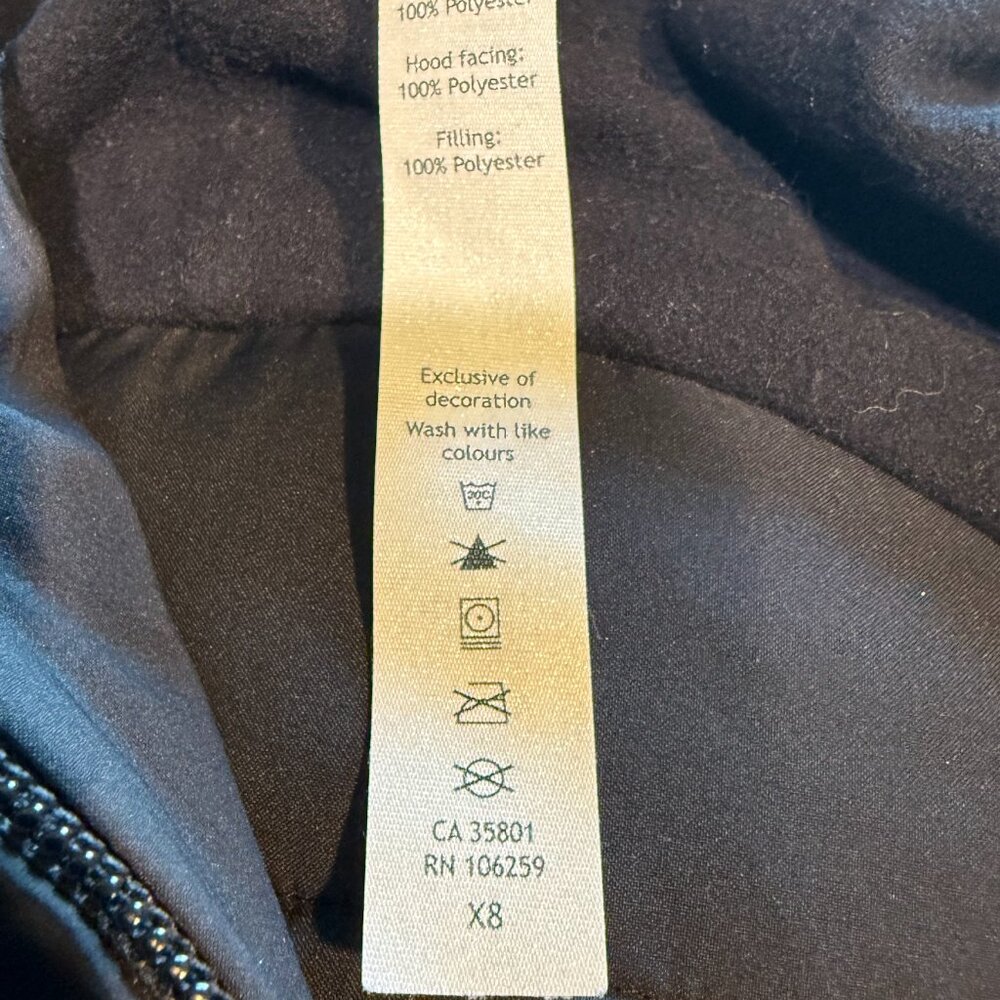Lululemon Another Mile Vest Womens Size 6 Black Puffer Running Reflective - Picture 8 of 9
